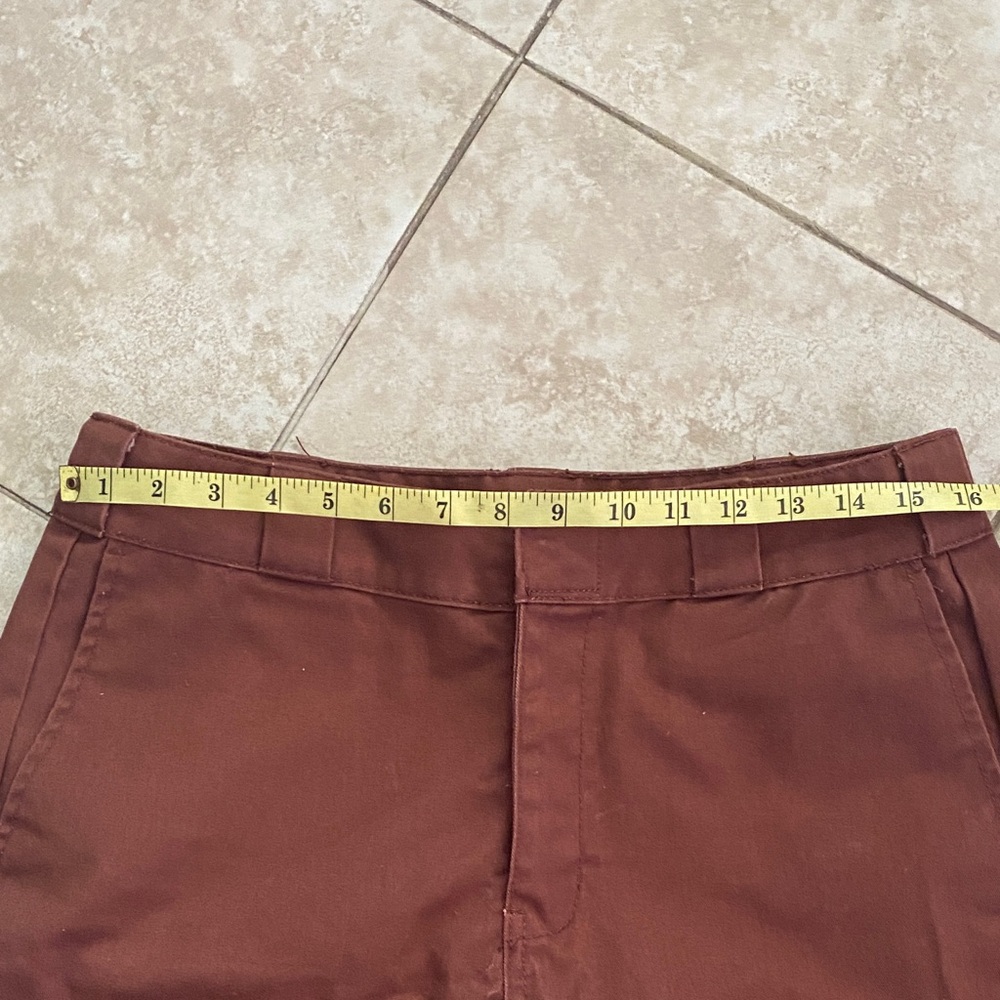 Dickies Wide Leg Pants Brown - Picture 3 of 7